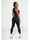 Nebbia NEBBIA Dámský crop top s vysokou podporou INTENSE Mesh 842 Gold Nebbia