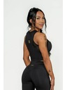 Nebbia NEBBIA Dámský crop top s vysokou podporou INTENSE Mesh 842 Gold Nebbia