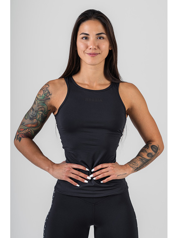 Nebbia Fitness tílko MESH 444 S,black
