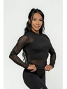 Nebbia NEBBIA Dámský top s dlouhým rukávem INTENSE Sheer 847 Gold Nebbia