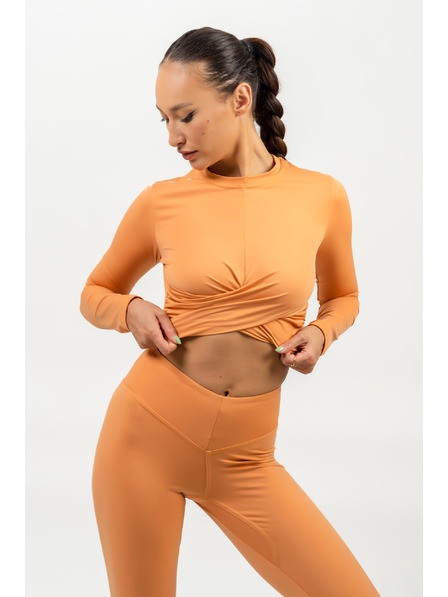 Nebbia Crop top s dlouhým rukávem ELEVATED 468