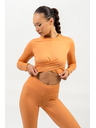 Nebbia Crop top s dlouhým rukávem ELEVATED 468