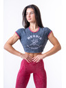 Nebbia Washed crop top tričko GOLDEN AGE 782