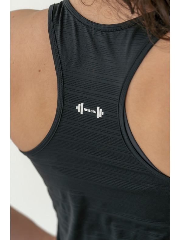 Nebbia FIT Activewear tílko “Airy” s reflexním logem 439 Nebbia