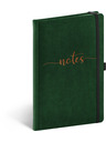 NOTIQUE NOTIQUE Notes Samet Typo, linkovaný, 13 × 21 cm BAAGL