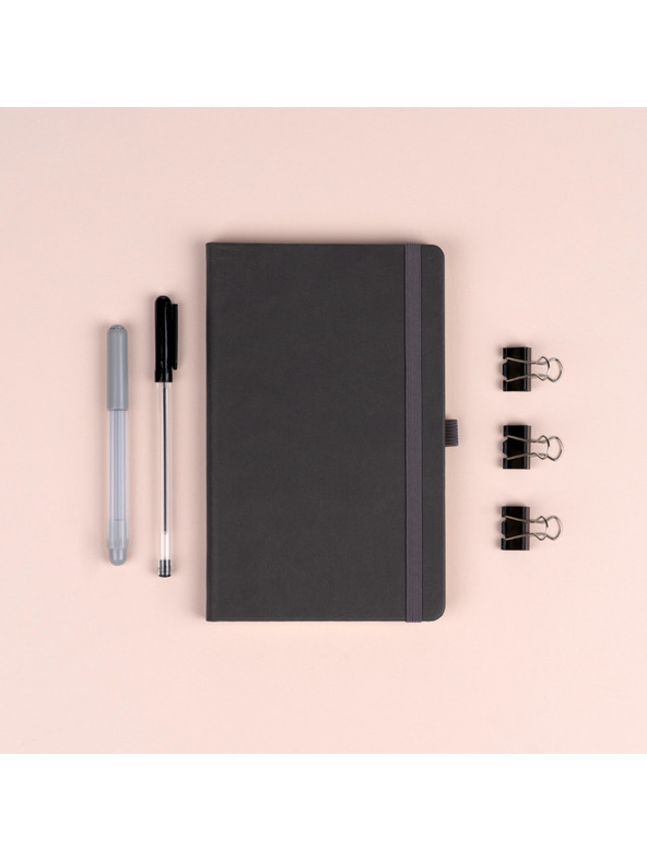 NOTIQUE NOTIQUE Notes Šedý, tečkovaný, 13 x 21 cm BAAGL