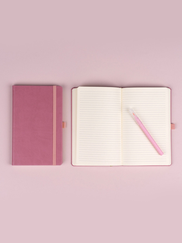 NOTIQUE NOTIQUE Notes Růžový, linkovaný, 13 x 21 cm