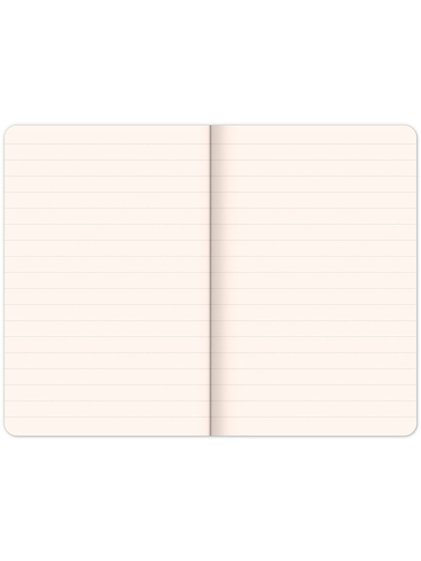 NOTIQUE NOTIQUE Notes Samet Plameňák, linkovaný, 13 x 21 cm BAAGL