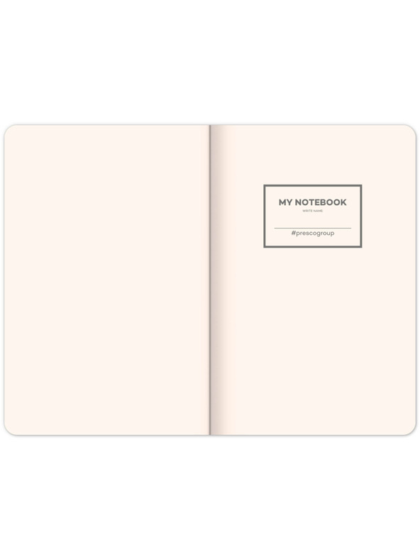 NOTIQUE NOTIQUE Notes Samet Plameňák, linkovaný, 13 x 21 cm BAAGL