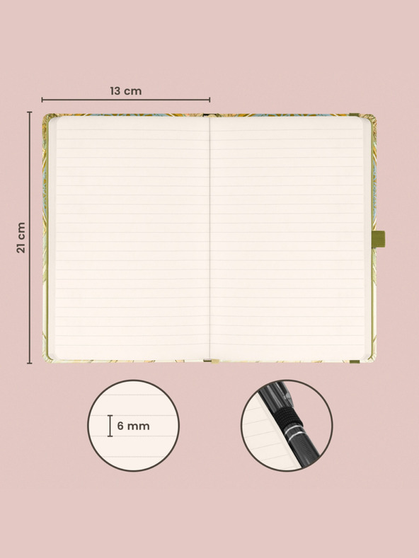 NOTIQUE NOTIQUE Notes Alfons Mucha – Poezie, linkovaný, 13 x 21 cm