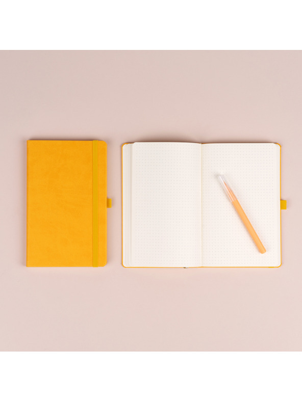 NOTIQUE NOTIQUE Notes Žlutý, tečkovaný, 13 x 21 cm