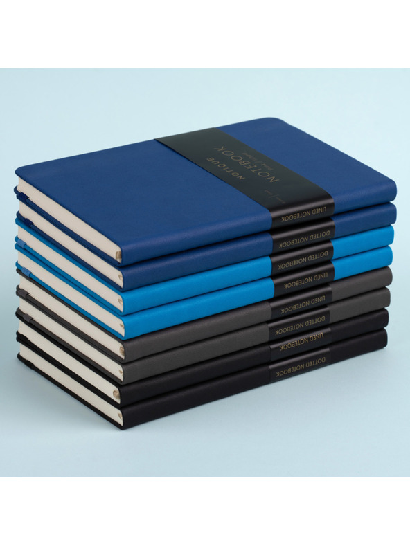 NOTIQUE NOTIQUE Notes Černý, linkovaný, 13 x 21 cm