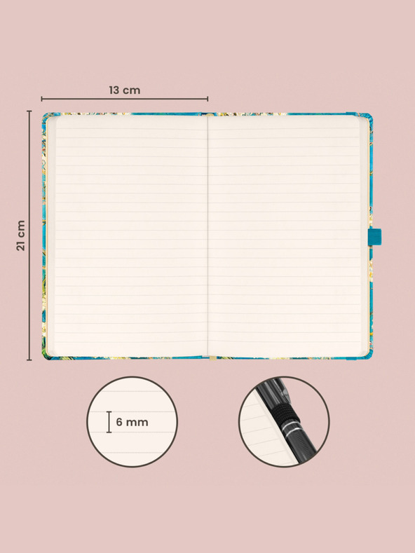 NOTIQUE NOTIQUE Notes Vincent van Gogh, linkovaný, 13 x 21 cm