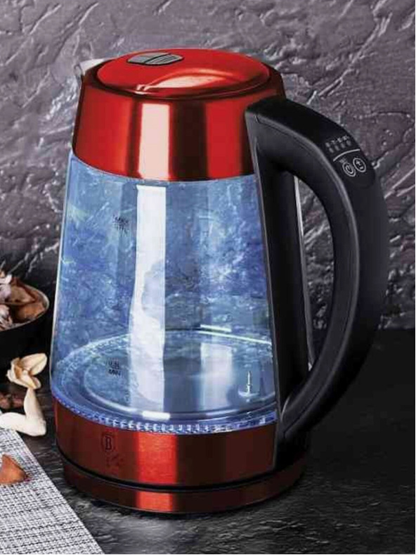 Berlingerhaus Rychlovarná konvice 1,7 l s nastavením teploty Burgundy Metallic Line BERLINGERHAUS