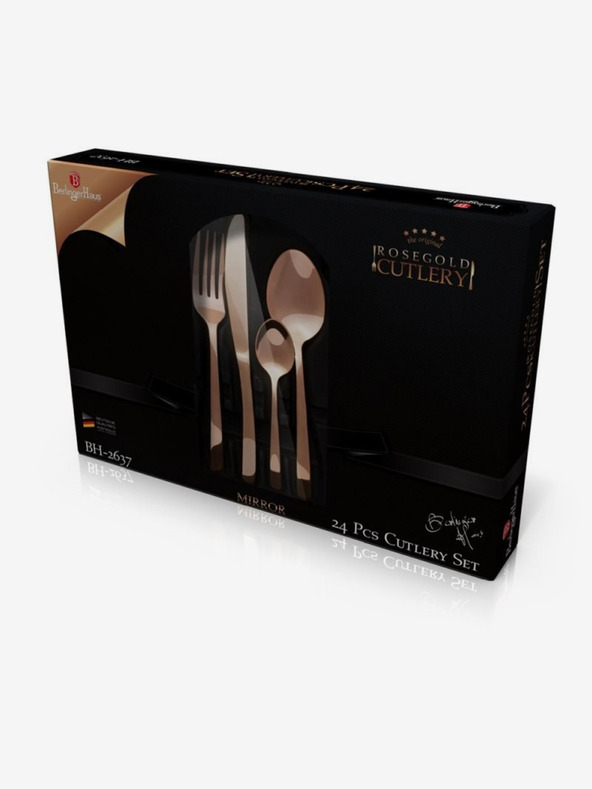 Berlingerhaus Sada nerezových příborů 24 ks nerez mirror BERLINGERHAUS Rosegold Metallic Line