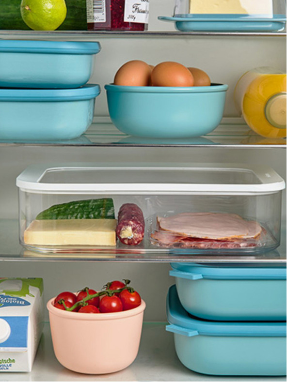 Mepal Sada tří misek v světle zelené barvě Mepal Cirqula Rectangular 500 +1000 +2000 ml