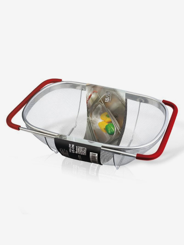 Berlingerhaus Nerezový cedník s výsuvnými rukojeťmi na dřez BERLINGERHAUS Burgundy