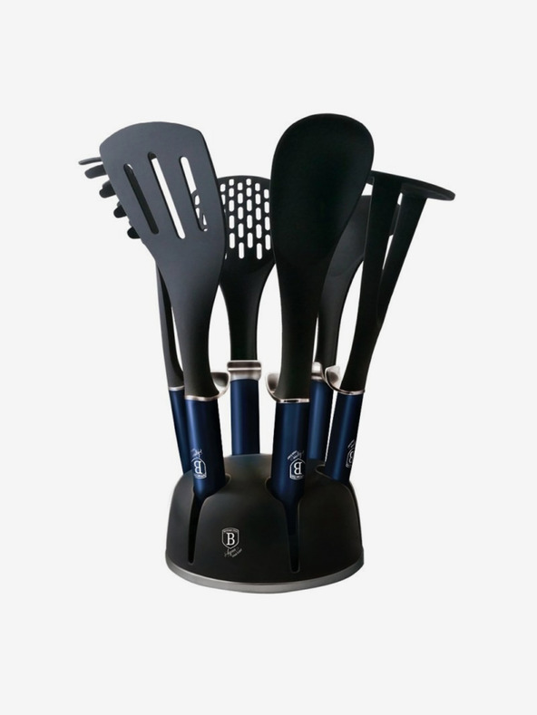 Berlingerhaus Sada kuchyňského náčiní ve stojanu BERLINGERHAUS Aquamarine Metallic Line  (7 ks)