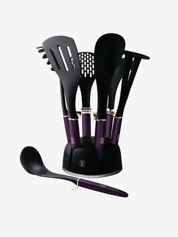 Berlingerhaus Kuchyňské náčiní ve stojanu sada BERLINGERHAUS Purple Eclipse Collection (7 ks)