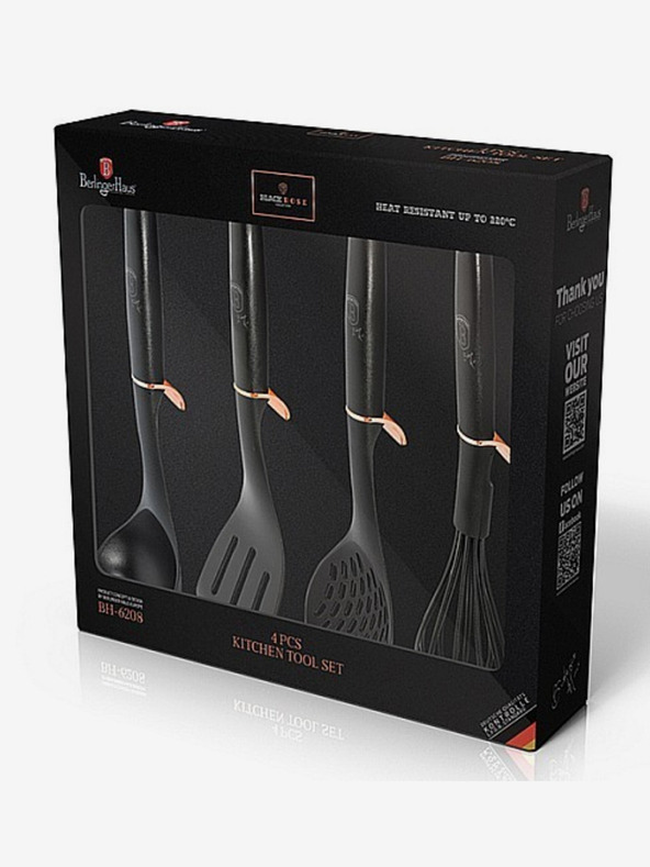Berlingerhaus Kuchyňské náčiní sada 4 ks Black Rose Collection BERLINGERHAUS