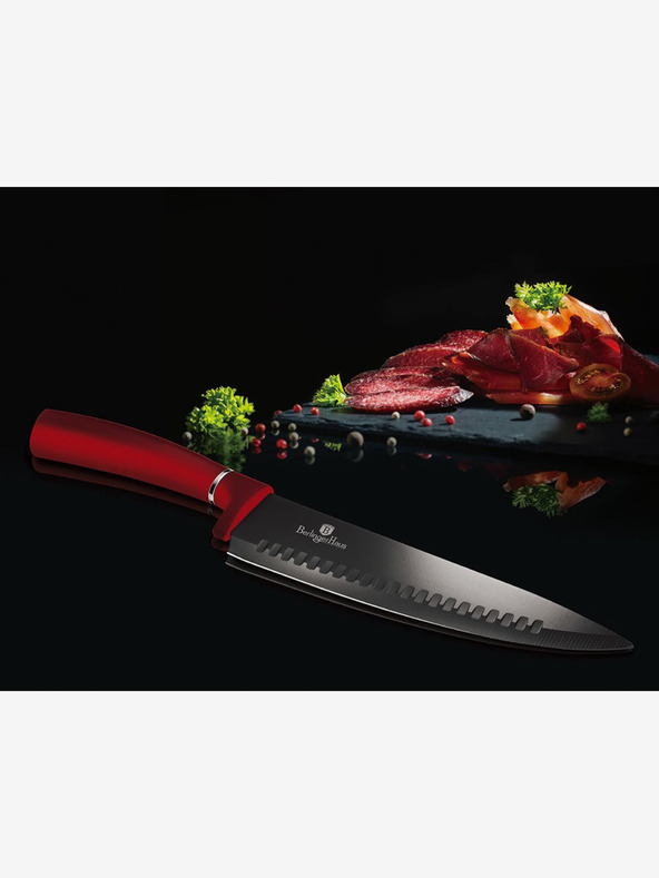 Berlingerhaus Sada šesti nožů s nepřilnavým povrchem BERLINGERHAUS Burgundy Metallic Line