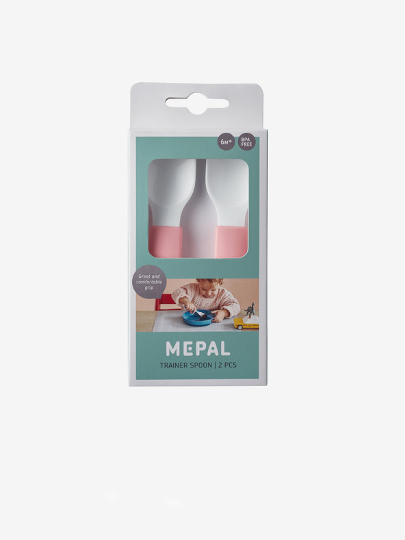 Mepal Sada dvou dětských lžic v růžové barvě  Mepal Mio