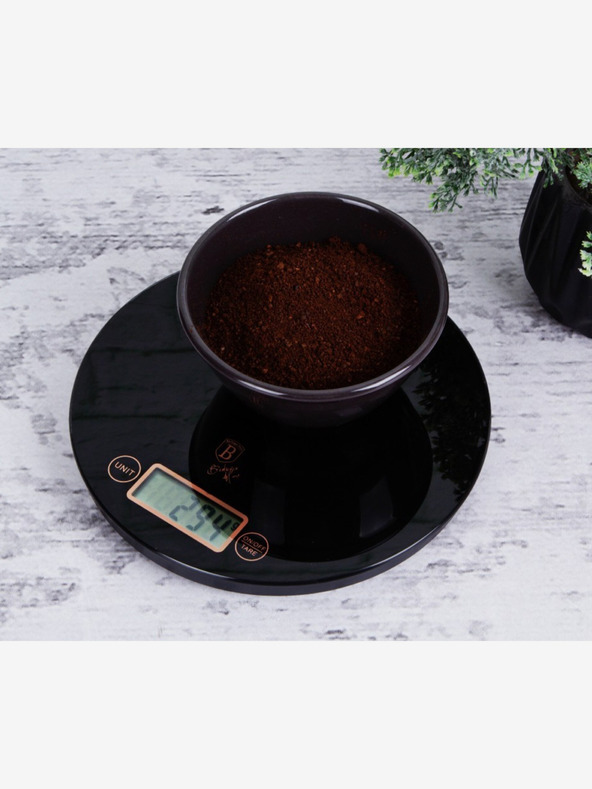 Berlingerhaus Váha kuchyňská digitální kulatá 5 kg Black Rose Collection BERLINGERHAUS