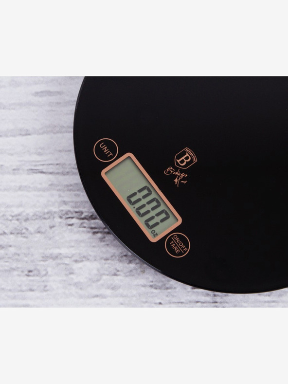 Berlingerhaus Váha kuchyňská digitální kulatá 5 kg Black Rose Collection BERLINGERHAUS