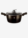 Berlingerhaus Kastrol s mramorovým povrchem 28 cm Shiny Black Collection 2 poklice BERLINGERHAUS