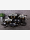 Berlingerhaus Kastrol s mramorovým povrchem 28 cm Shiny Black Collection 2 poklice BERLINGERHAUS