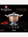 Berlingerhaus Kastrol s mramorovým povrchem a poklicí 28 cm Rosegold Metallic Line BERLINGERHAUS