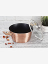 Berlingerhaus Kastrol s mramorovým povrchem a poklicí 28 cm Rosegold Metallic Line BERLINGERHAUS