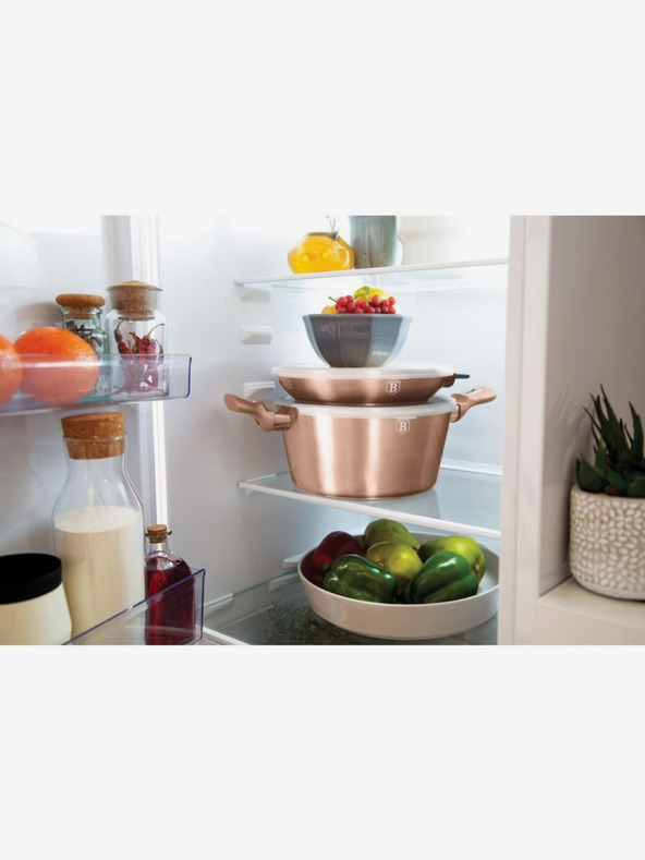 Berlingerhaus Sada nádobí s mramorovým povrchem 6 ks Rosegold Metallic Line BERLINGERHAUS