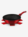 Berlingerhaus Wok pánev s mramorovým povrchem BERLINGERHAUS Burgundy Metallic Line (28 cm)