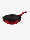 Berlingerhaus Pánev WOK s mramorovým povrchem 30 cm Burgundy Metallic Line BERLINGERHAUS