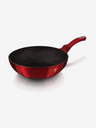Berlingerhaus Pánev WOK s mramorovým povrchem 30 cm Burgundy Metallic Line BERLINGERHAUS
