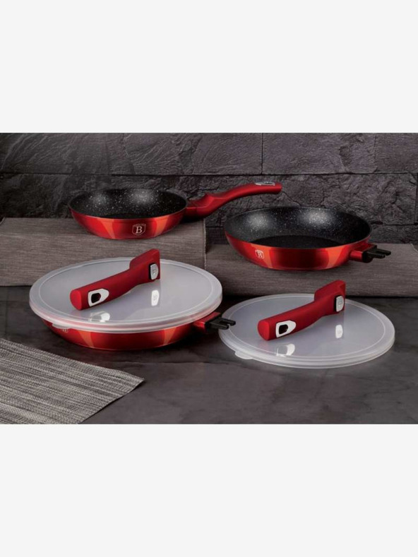 Berlingerhaus Pánev s odnímatelnou rukojetí a víkem BERLINGERHAUS Burgundy Metallic Line