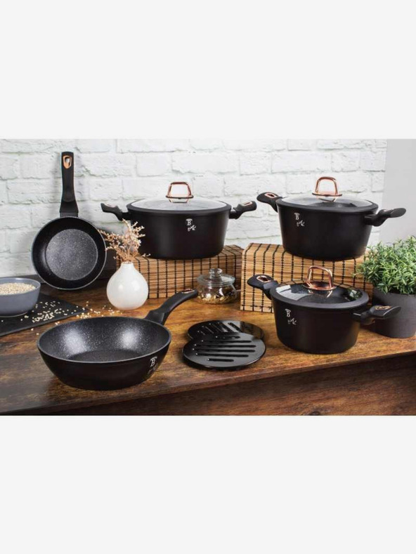 Berlingerhaus Pánev s mramorovým povrchem 28 cm Black Rose Collection BERLINGERHAUS