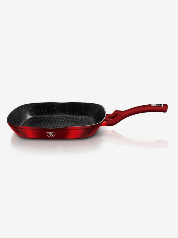 Berlingerhaus Grilovací pánev s mramorovým povrchem BERLINGERHAUS  Burgundy Metallic Line (28 cm)