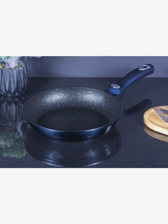 Berlingerhaus Pánev s odnímatelnou rukojetí + víko 24 cm BERLINGERHAUS Metallic Line Aquamarine Edition