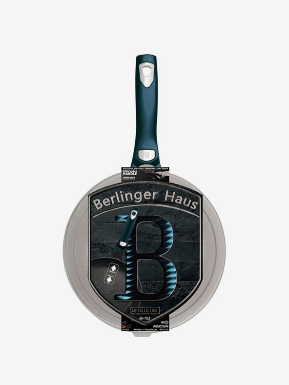 Berlingerhaus Pánev s odnímatelnou rukojetí + víko 28 cm BERLINGERHAUS Metallic Line Aquamarine Edition