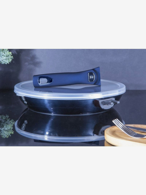 Berlingerhaus Pánev s odnímatelnou rukojetí + víko 28 cm BERLINGERHAUS Metallic Line Aquamarine Edition