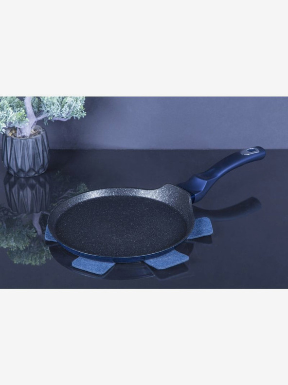 Berlingerhaus Pánev na palačinky s mramorovým povrchem 25 cm BERLINGERHAUS Metallic Line Aquamarine Edition