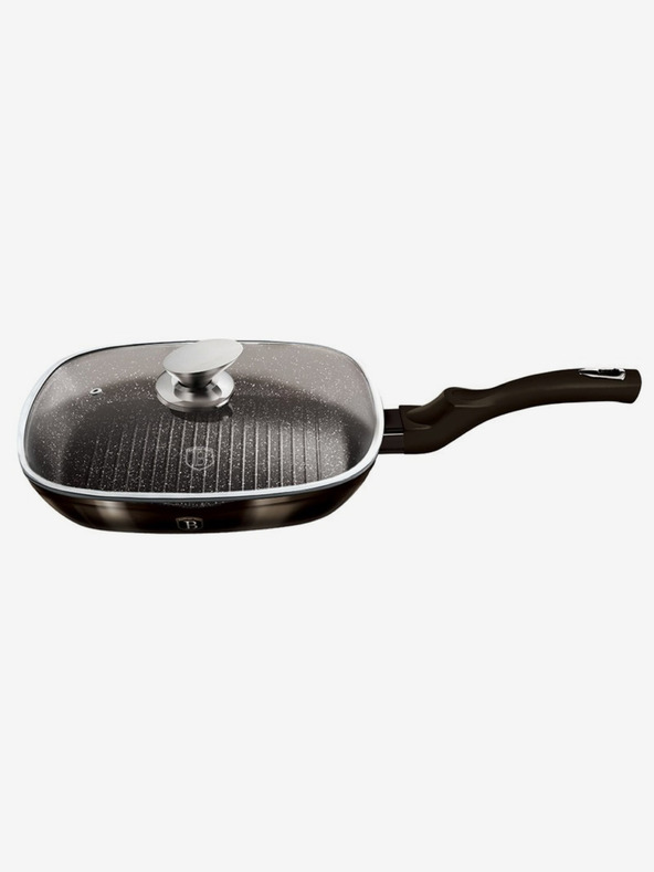 Berlingerhaus Pánev grilovací s poklicí 28 cm Shiny Black Collection BERLINGERHAUS