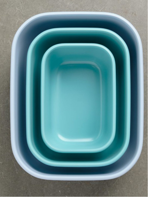 Mepal Sada misek v světle šedé barvě  Mepal Cirqula ( 750 +1500 + 3000 ml )