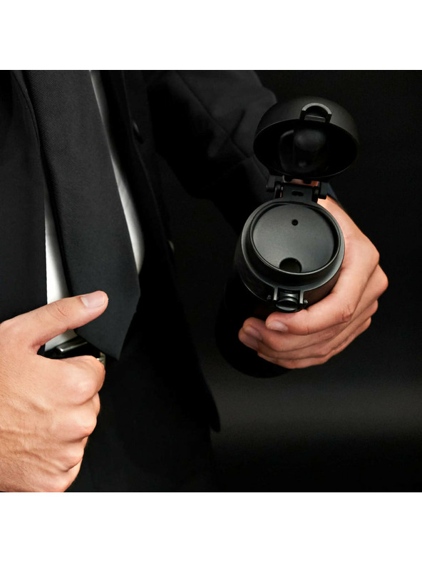 ION8 Ion8 Hot Shot Nerezový cestovní termohrnek Black 360 ml