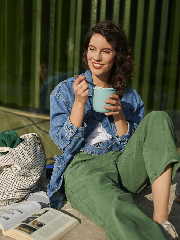 Mepal Světle zelený jídelní box Mepal Ellipse 500 ml