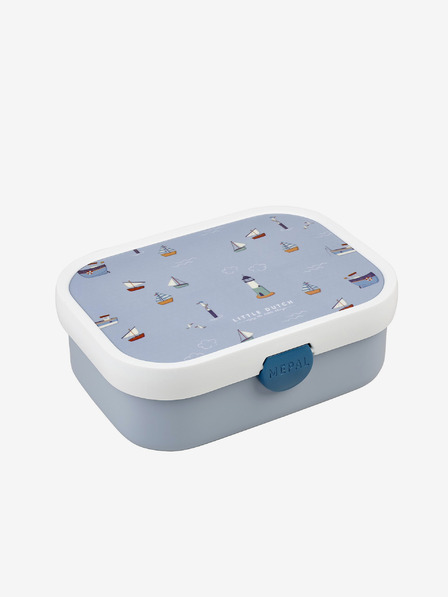 Mepal Světle modrý vzorovaný svačinový box pro děti Mepal Campus Sailors Bay