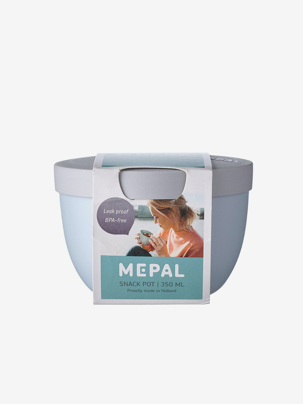Mepal Světle modrý svačinový box Mepal Ellipse 350 ml
