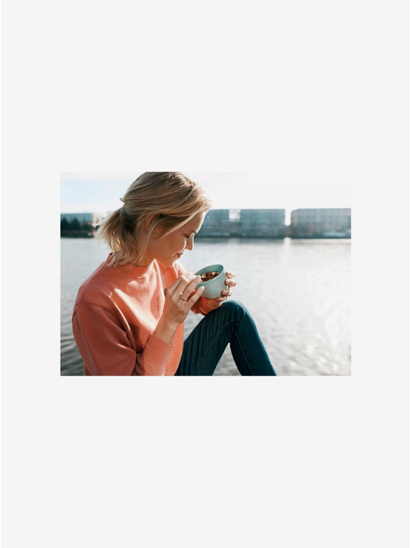 Mepal Světle modrý svačinový box Mepal Ellipse 350 ml